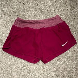 Nike Women's Maroon Athletic Shorts